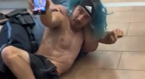 Blue Haired Man VS Kansas City Cops