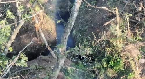 Ukrainian armed forces clearing land of from invaders