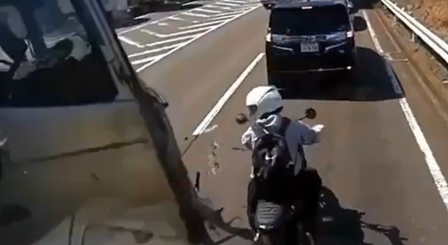 Japanese Biker Had No Chance