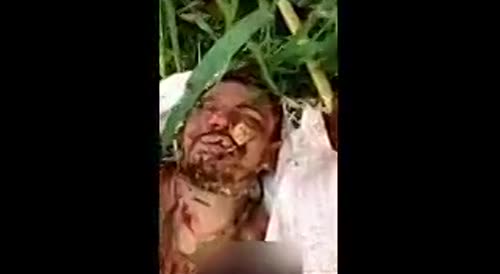 Very odd: Man found stabbed to death, with his mouth padlocked.
