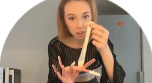 Deranged Woman Making A Cum Omelette