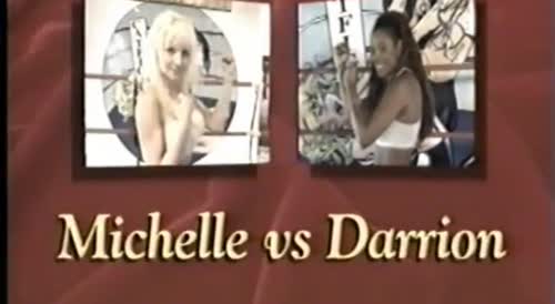 Blond Bimbo-Boxer with Big Boobs gets Beaten by Big Ghetto Girl with Huge Boobs