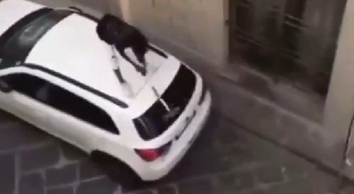 New Citizen Of Italy Destrpys Random Car