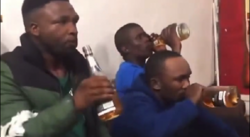 Thieves Forced To Drink Bottles Of Alcohol They Stole From A Shop In South Africa