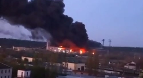 Russia takes out a Thermal Power Plant in the Ukraine