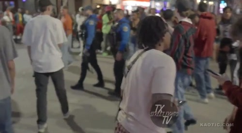 Austin Street Fighter Gets Tazed - ZAP!