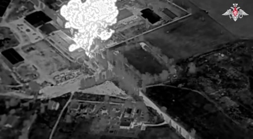 Russian military destroy US-supplied missile launcher