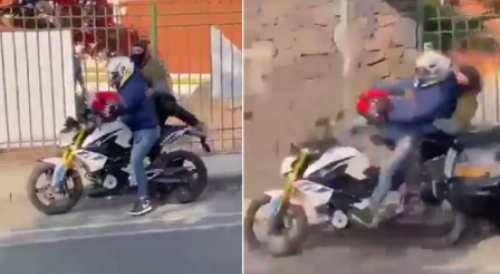 A pair of subjects tried to vandalize a polling station in Mexico