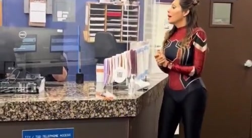 "Super Hero Girl" Goes Crazy at Police Station - I would.