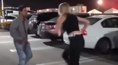"Attack of the Blonds" in Parking lot