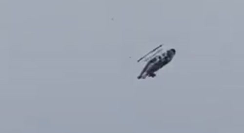 Helicopter falls out of sky