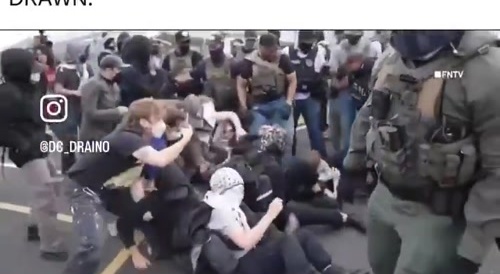 Antifa Punks VS ICE Agents